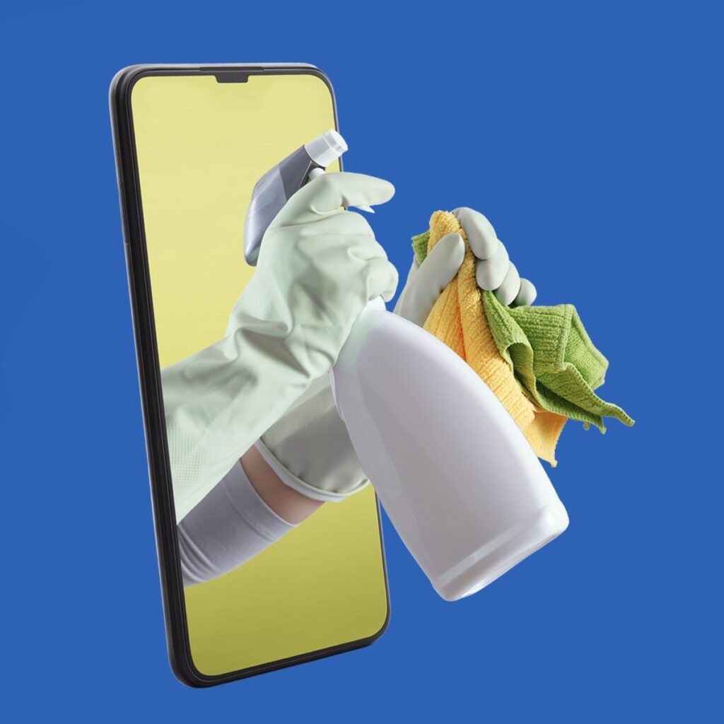 cleaning cell screen